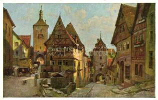 Rothenburg ob der Tauber, "Alter Häuser trauter Winkel" s: J. Frank