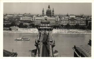 Budapest, Szabadság- és Lánchíd - 15 db régi képeslap / 15 old postcards