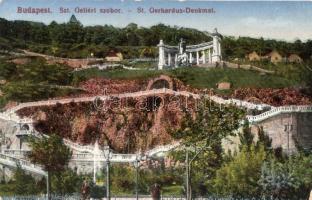 Budapest, Királyi vár és Gellérthegy - 21 db régi képeslap / 21 old postcards