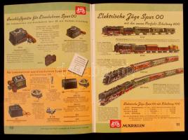 1937 Märklin Elektrische Miniatur-Eisenbahn Spur 00 katalógus színes ábrákkal, 24p /
1937 Märklin El...