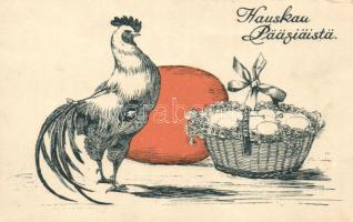 Easter, rooster with eggs (EK)