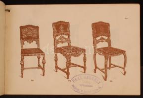 cca 1900-1910 Bp. VI., Kalledey Mór Bőrszékgyár katalógusa, 17p