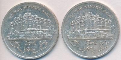 1992. 200Ft Ag "MNB" (2x) T:2,2-