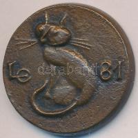 Ligeti Erika (1934-) 1981. "Ligeti Erika Szentendre Lukács fivérek útja 5." Br emlékérem (...