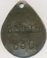 ~1930. "Budapest Székesfőváros Köztisztasági Hivatala" Br jelvény (44,5x36mm) T:3