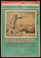 cca 1938 Budapest, A megnagyobbodott Magyarország székesfővárosa szeretettel várja a felvidéki testvéreket, idegenforgalmi propaganda plakát, 31x45 cm