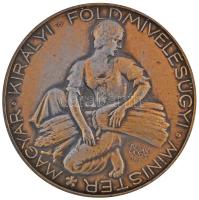 Berán Lajos (1882-1943) 1929. "Magyar Királyi Földmívelésügyi Minister / A Mezőgazdaság terén szerzett érdem elismeréséül - Az Országos Mezőgazdasági Kiállítás keretében rendezett kutyakiállítás 1942. március 21-29." bronzozott fém emlékérem (60mm) T:2