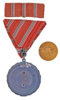 1957. "Szolgálati Érdemérem" mellszalagon szalagsávval és miniatűrrel dísztokban + DN &quo...