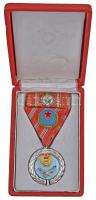1957. "Szolgálati Érdemérem" mellszalagon szalagsávval és miniatűrrel dísztokban + DN &quo...