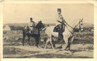 Ferenc József és Vilmos császár lóháton / Kaisers Franz Josef and Wilhelm II on horseback, Photo R. Lechner (EB)