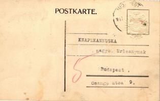 1916 Kriegspatenschaft / K.u.K. miliary Emb. memorial card