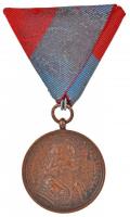 1938. "Felvidék felszabadítása - II. Rákóczi Ferenc" Br emlékérem mellszalaggal T:2 Hungary 1938. "Liberation of Upper Hungary / Francis II Rákóczi" bronse medal with ribbon C:XF