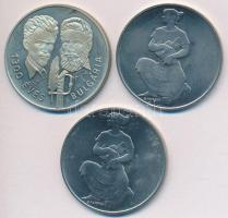 1981. 100Ft "FAO" tokban tanúsítvánnyal (2x) + 1981. 100Ft "Bulgária 1300 éves" ...