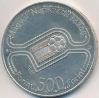 1982. 500Ft Ag "Labdarúgó VB-3 játékos" T:PP felületi karc