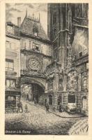 Rouen, La grosse Horloge / clock, gate (EK)