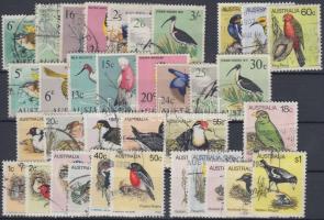 1964-1980 Madarak 7 db kiadás, közte teljes sorok, 1964-1980 Birds 7 issues with sets