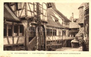 Orschwiller, Chateau du Haut-Koenigsbourg, Cour Principale, Maison d'Ammerschwihr / castle, courtyard, house