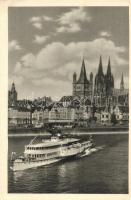 Köln am Rhein, river, steamship (EK)
