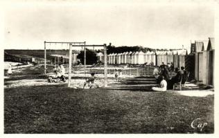 Saint-Martin-de-Ré, Plage, cabins et les jeux / beach, bathing cabins, playground