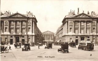 Paris, Rue Royale / royal street, automobiles, autobuses (non PC)