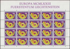 Europa CEPT kisívpár, Europa CEPT minisheet pair