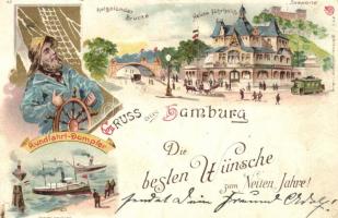 1898 Hamburg, New Year, litho (EB)