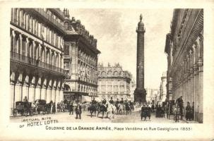 Paris, Colonnade de la Grande Armée, Place Vendome, Rue Castiglione / square, street, column