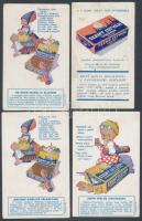 cca 1930 Szent István Cikória Kávékülönlegesség történelmi illusztrációkkal ellátott reklám kártyái,...