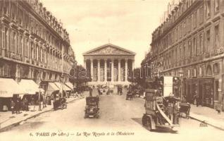 Paris, La Rue Royale, Madeleine / street, automobiles (EK)