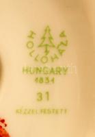 Hollóházi barátnők, kézzel festett, jelzett, hibátlan, m:24 cm