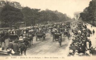 Paris, Avenue du Bois de Boulogne, Retour des Courses / returning racers