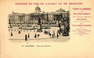 London, National Gallery; Chemins de fer de LOuest et de Brighton / French railways