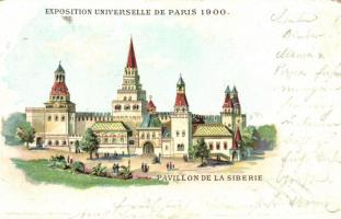 1900 Paris, Exposition Universelle, Siberian Pavilion, litho (Rb)