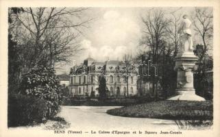 Sens, Caisse d'Epargne, Square Jean Cousin / bank statue