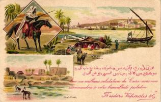1898 Cairo, Citadel; Theodoro Valiadis & Co. advertisement, litho