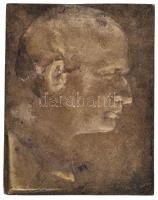 DN Férfi portré Br plaketten, ismeretlen művész (94x73,5mm) T:2