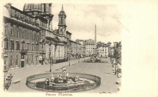 Rome, Roma; Piazza Navona / square, fountai