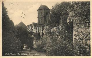 Halle an der Saale, Moritzburg; Burggraben / castle