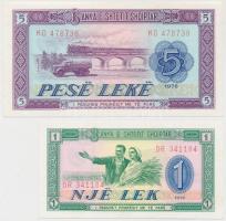 Albánia 1976. 1L + 5L T:I Albania 1976. 1 Lek + 5 Leke C:UNC