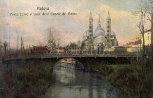 Padova, Ponte Corvo, Cupola del Santo / bridge, church (b)