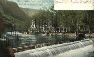 Thale i. H. Wasserfall am Hubertusbad / waterfall, spa (EK)