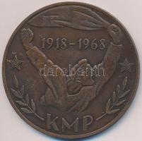 1968. KMP 1918-1968 Br emlékérem (59mm) T:2