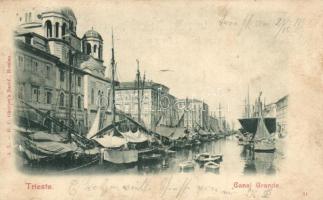 Trieste, Canal Grande, ships (fl)