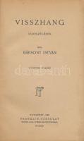 Bársony István: Visszhang. Elbeszélések. 2. kiadás. Bp. 1921. Franklin. 136 p. Kiadói aranyozott egészvászon-kötésben.