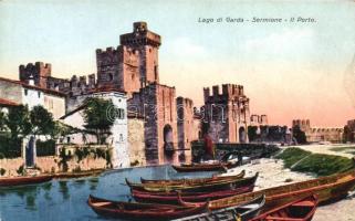 Sirmione, Sermione; Lago di Garda / lake, boats, port