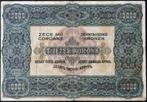 1920. 10.000K "Orell Füssli Zürich" piros sorozat- és sorszámmal T:III-