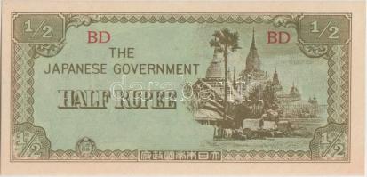 Burma/Japán megszállás 1942. 1/2R "BD" + Fülöp-szigetek/Japán megszállás 1942-1943. 10P (2...
