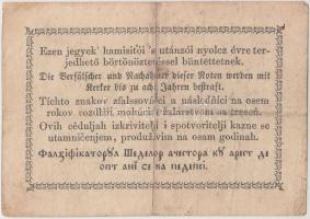 1848. 5Ft "Kossuth bankó" vörösesbarna + 1849. 15Kr "Kossuth bankó" T:III-,III