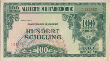 Ausztria/nemzetközi megszállás 1944. 100Sch T:II- Austria/allied occupation 1944. 100 Schilling C:VF Krause 110