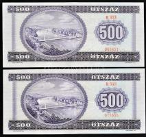 1969. 500Ft (2x) T:II-,III szép papír